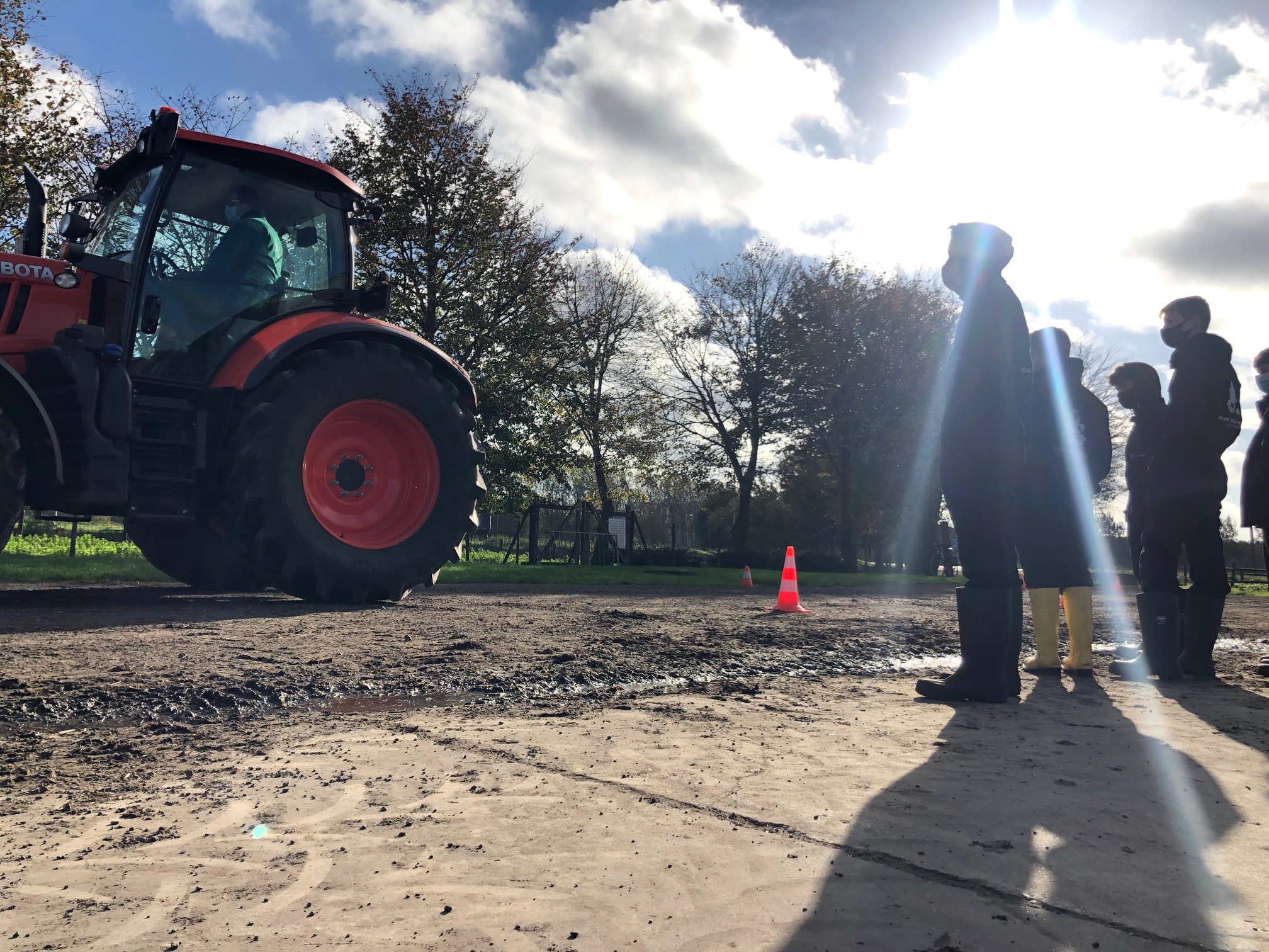 tractor in zon